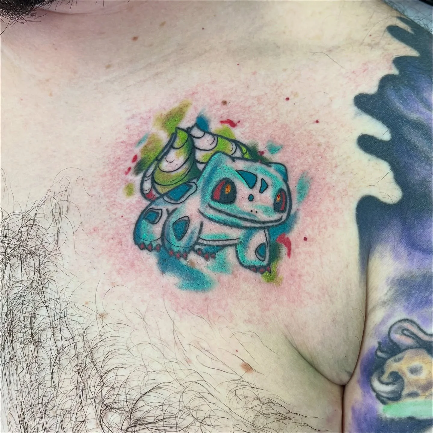 I got to add some color to this cute little bulbasaur ☺️☺️☺️
Thank you so much for letting me do this little guy!💖
IM ALWAYS DOWN FOR POKÉMON TATS!!!
Happy Saturday everyone!
.
.
.
#tattoo #tattooart #tattooartist #pokemon #pokemonart #pokemo