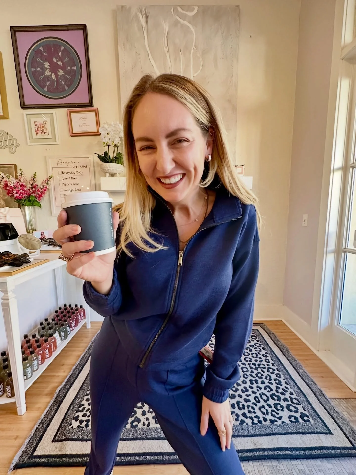 Brushed Spanx full-zip jacket and straight leg pants are here in this STUNNING timeless navy color 💙 4-way stretch for comfort that moves with you ✨🎀

COME SHOP WITH US
📍110 Rue Promenade Suite 101, Lafayette, LA
🕚 M-Th 10-6 | Fri-Sat 10-5 | Sun 