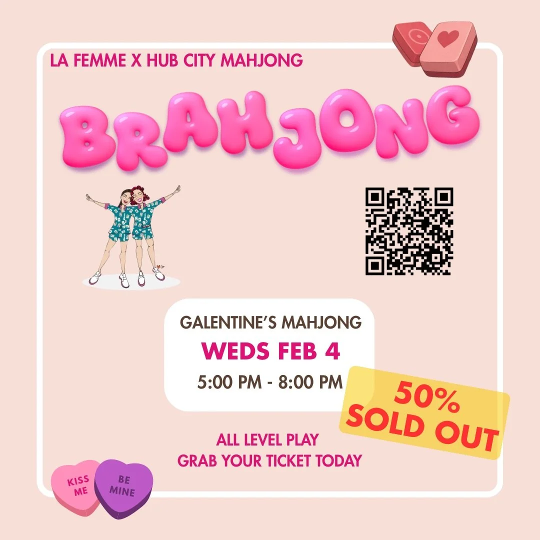 Our Galentine&rsquo;s Mahjong is 50% sold out! 🤯 Grab your ticket today!! 🍒🫶 (link in bio!)