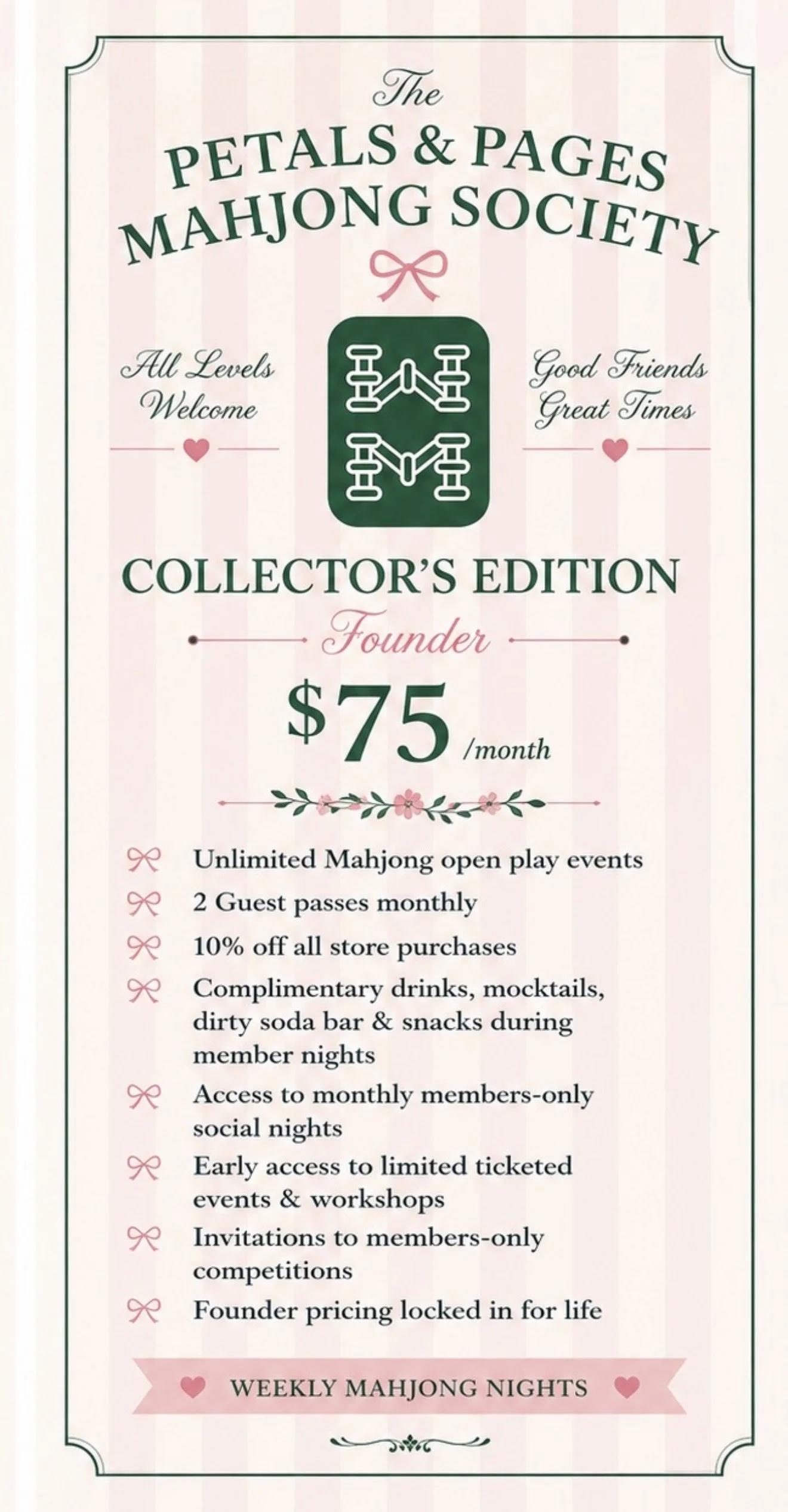 Mahjong  Society -  COLLECTOR'S EDITION $75