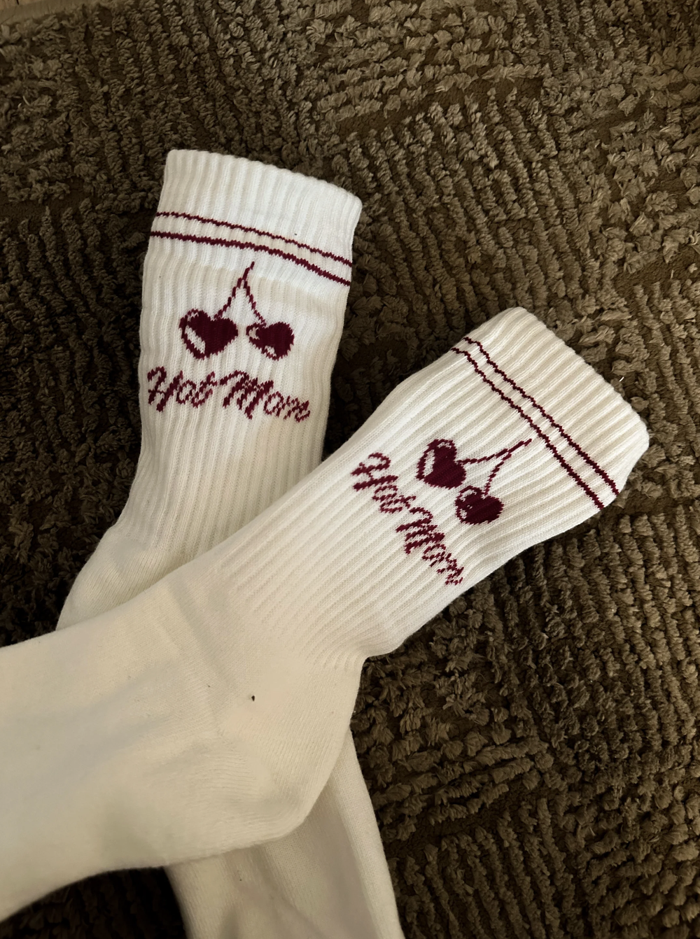The Hot Mom cherry socks