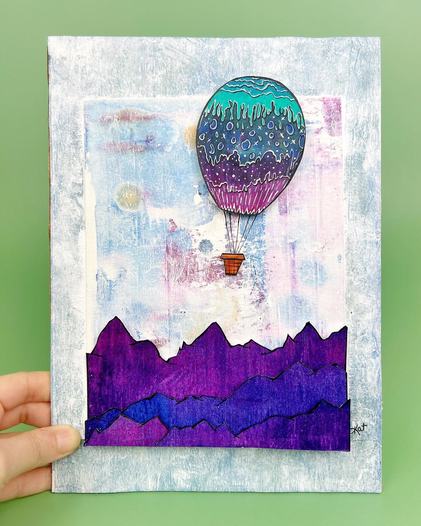 &ldquo;Quiet.&rdquo; Love this little piece and am thinking of how I&rsquo;ll frame it. Might put it up for sale too in the shop too 😊
.
.
.
.
.
#hotairballoons #hotairballoonfestival #paperart #meditativeart #mountainscape #purple #popupbook #paper