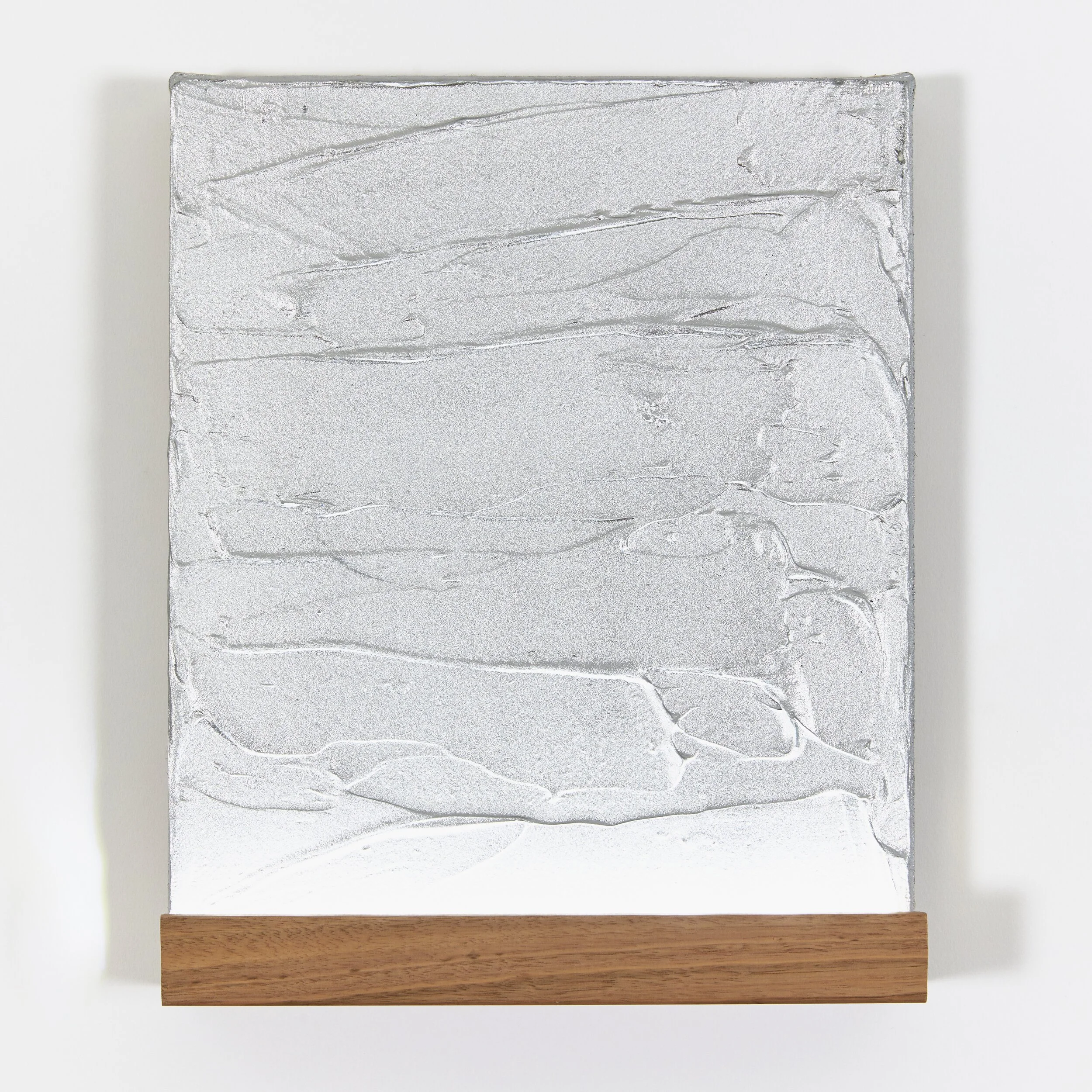 Sean Wadey - Lakes of Ethane #3,
Acrylic and battery-operated LED on linen.
22x26cm, 2019.