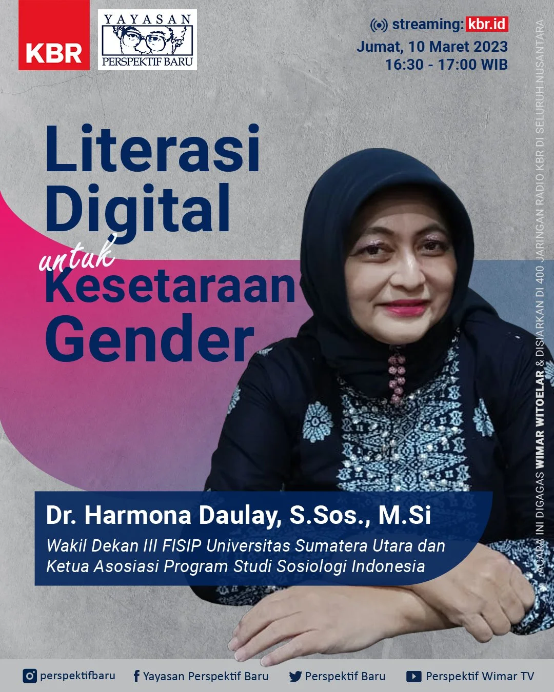                

 
    Literasi Digital untuk Kesetaraan Gender      Salam Perspektif Baru,   Dewasa ini semakin marak isu mengenai kesetaraan antara laki-laki dan perempuan atau yang lebih populer&nbsp;dikenal&nbsp;dengan istilah kesetaraan&nbsp;gen