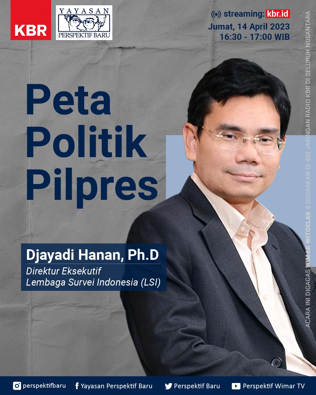                

 
    Peta Politik Pilpres      Salam Perspektif Baru,   Kali ini saya sudah bersama salah satu  opinion leader &nbsp;yang survei-survei atau riset-risetnya dan mungkin pendapatnya bisa menjadi rujukan ke mana arah angin dan cuaca po