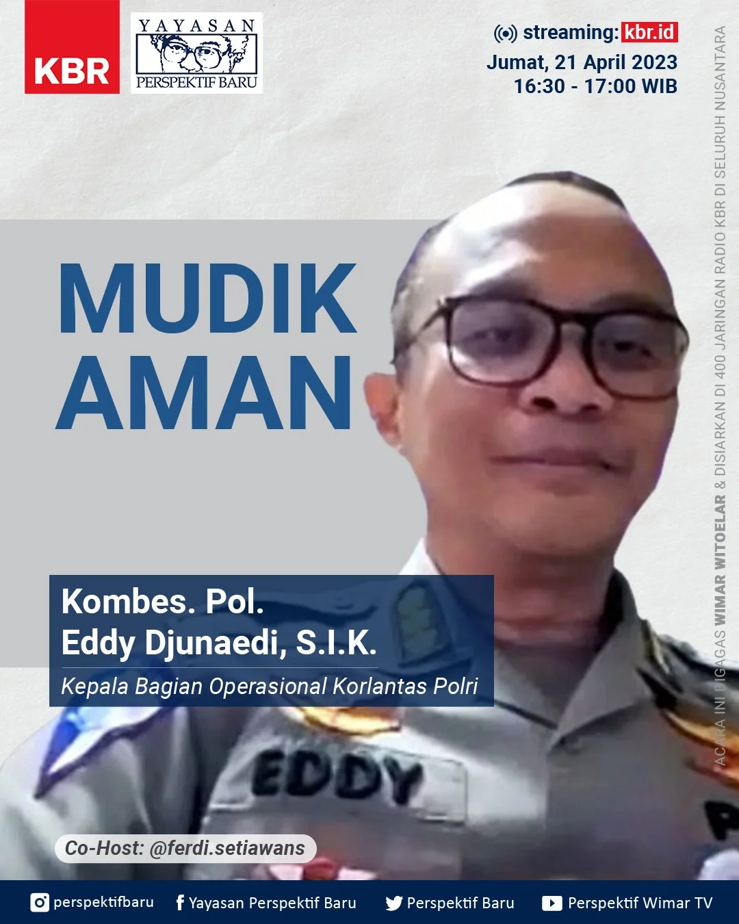                

 
    Mudik Aman      Salam Perspektif Baru,   Musim mudik telah tiba, euforia lebaran di kampung halaman bersama orang-orang tersayang tahun ini akhirnya bisa terwujud karena tidak ada lagi pembatasan kendaraan seperti Pemberlakuan 