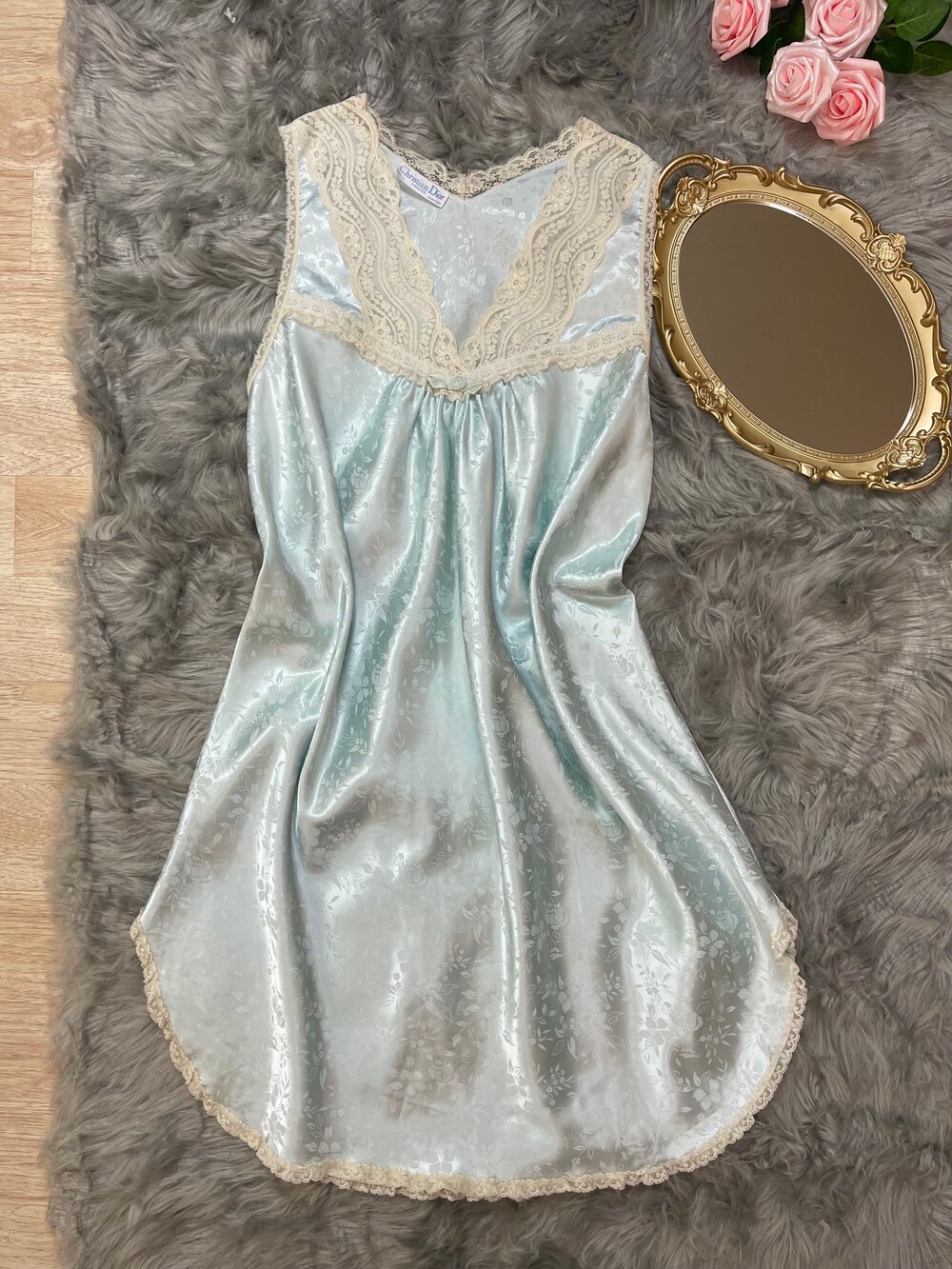Found this Christian Dior slip dress/ night gown. Can't find any info on it  anywhere. Does anyone know anything about it? TY : r/VintageClothing
