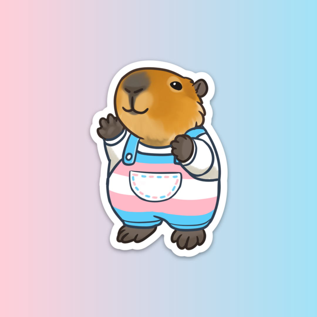 Trans Color Animal Trans Pride Flag Animal Stickers — The Pipsqueakery - A Rescue ...