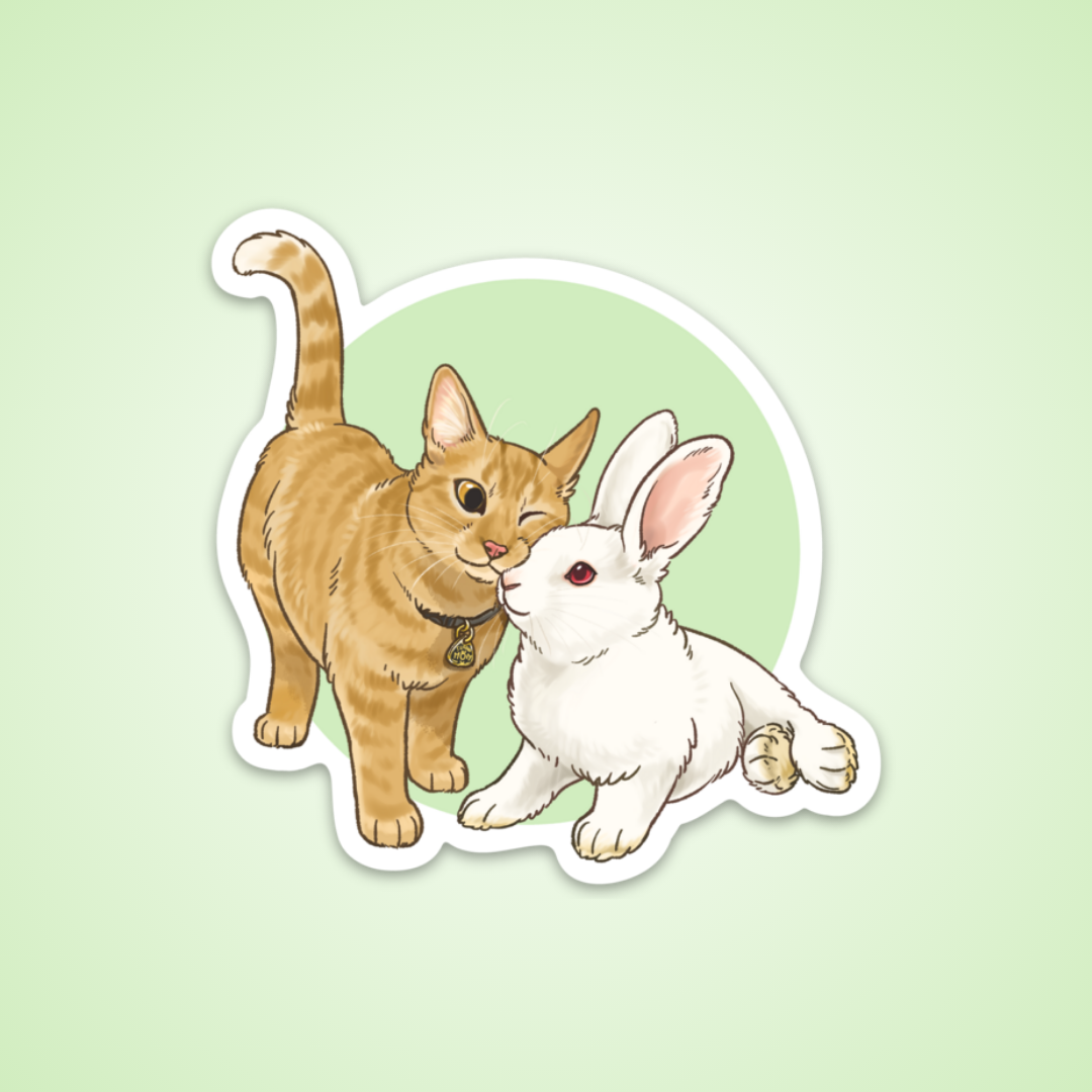 Plant Killer Rabbits Sticker — The Pipsqueakery - A Rescue & Sanctuary ...