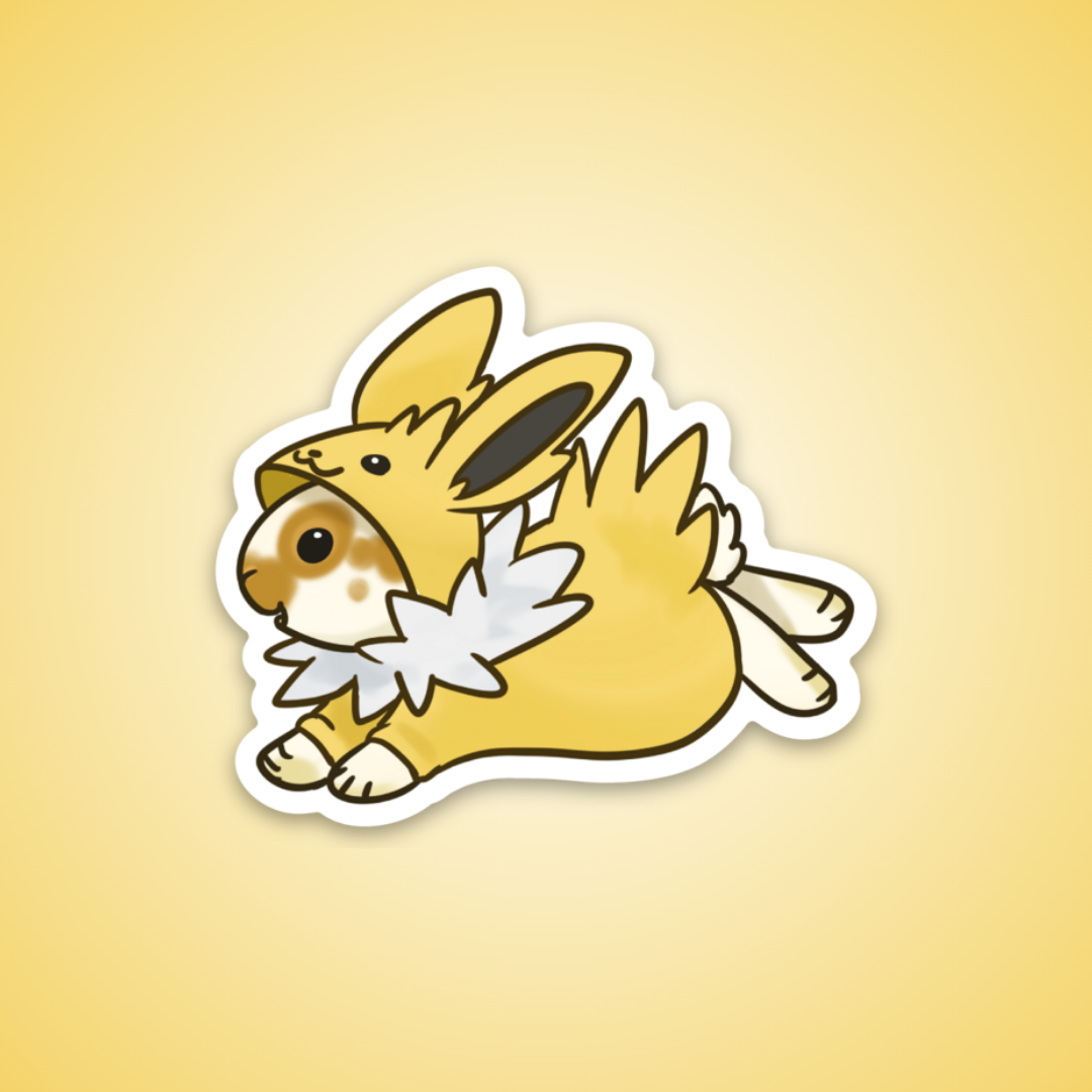 Pikachu Rust Fancy Rat in a Pikachu Costume Sticker — The Pipsqueakery - A Rescue ...