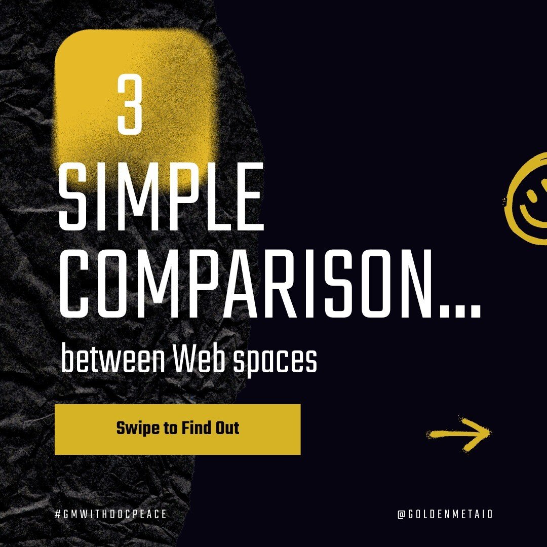 Our very own @metadocpeace shares the difference between Web spaces through this 3 simple comparisons:

Web 1.0 was when the internet first came out. Read-access only.

Web 2.0 was the age of social media. Read &amp; contribute. 

We&rsquo;re steppin