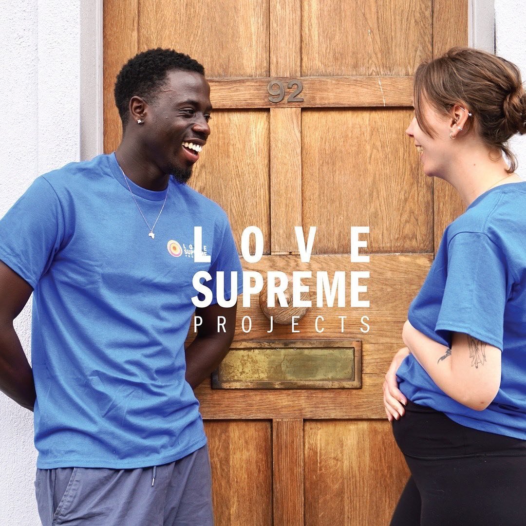 You can't get the pink ones, but you CAN get the new blue ones!
Come and get your blue Love Supreme Projects T&rsquo;s and sweatshirts 💙