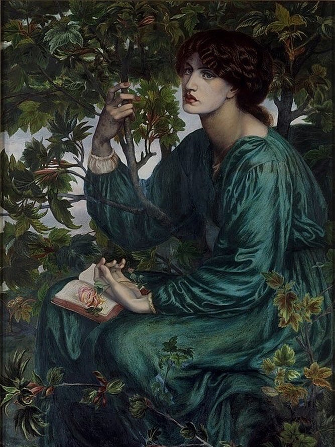 One of @sharongannon&rsquo;s favourite paintings❤️

🎨&rsquo;The Day Dream&rsquo; by Dante Gabriel Rossetti, 1880 &mdash; on display at the V&amp;A in South Kensington
