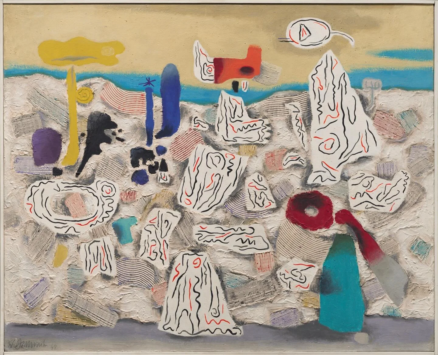 &ldquo;Abstract painting provides an active example of the invisible energies that constantly shape nature.&rdquo;
&mdash;Willi Baumeister, on South German Radio SDR, 1952

📷 &copy; President and Fellows of Harvard College
🎨 Willi Baumeister,&rdquo