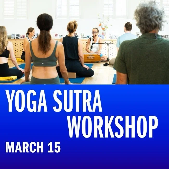 Join Yogeswari for &lsquo;Introduction to the Yoga Sutra of Patanjali&rsquo; on Sunday, March 15th, 2.00&ndash;4.00 pm, to go deeper into the Yoga Sutra. If you&rsquo;re not in person, join us online!

Written over 2,000 years ago, the Yoga Sutra of 