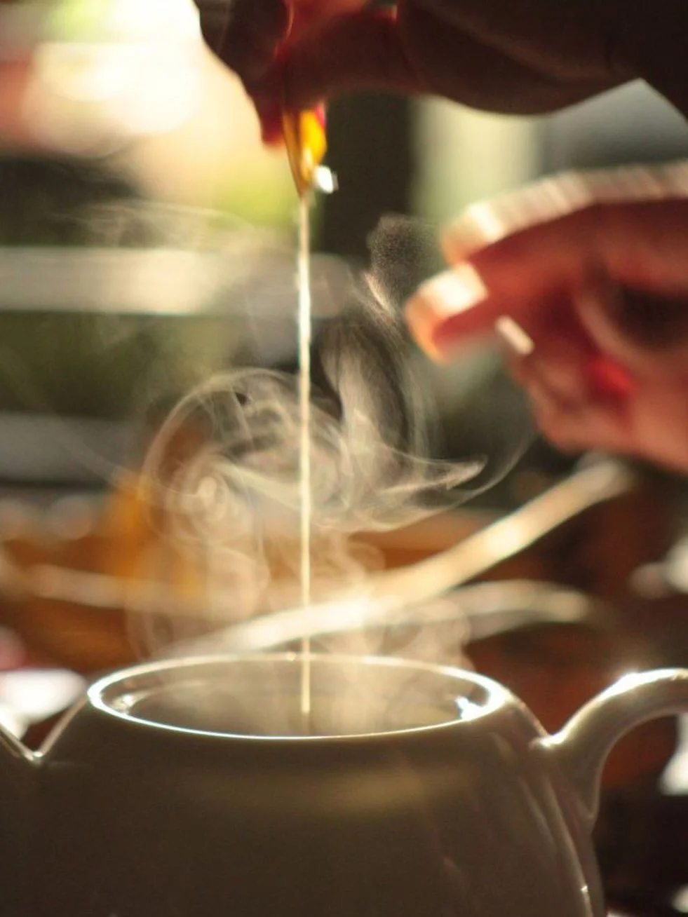 Everyday rituals &mdash; making tea is one of them:
waiting, listening, pouring, watching the colour change.

Begin with water &mdash; fill, place, wait.
Listen closely &mdash; the sound before the boil.
Set an intention &mdash; patience, clarity, ea