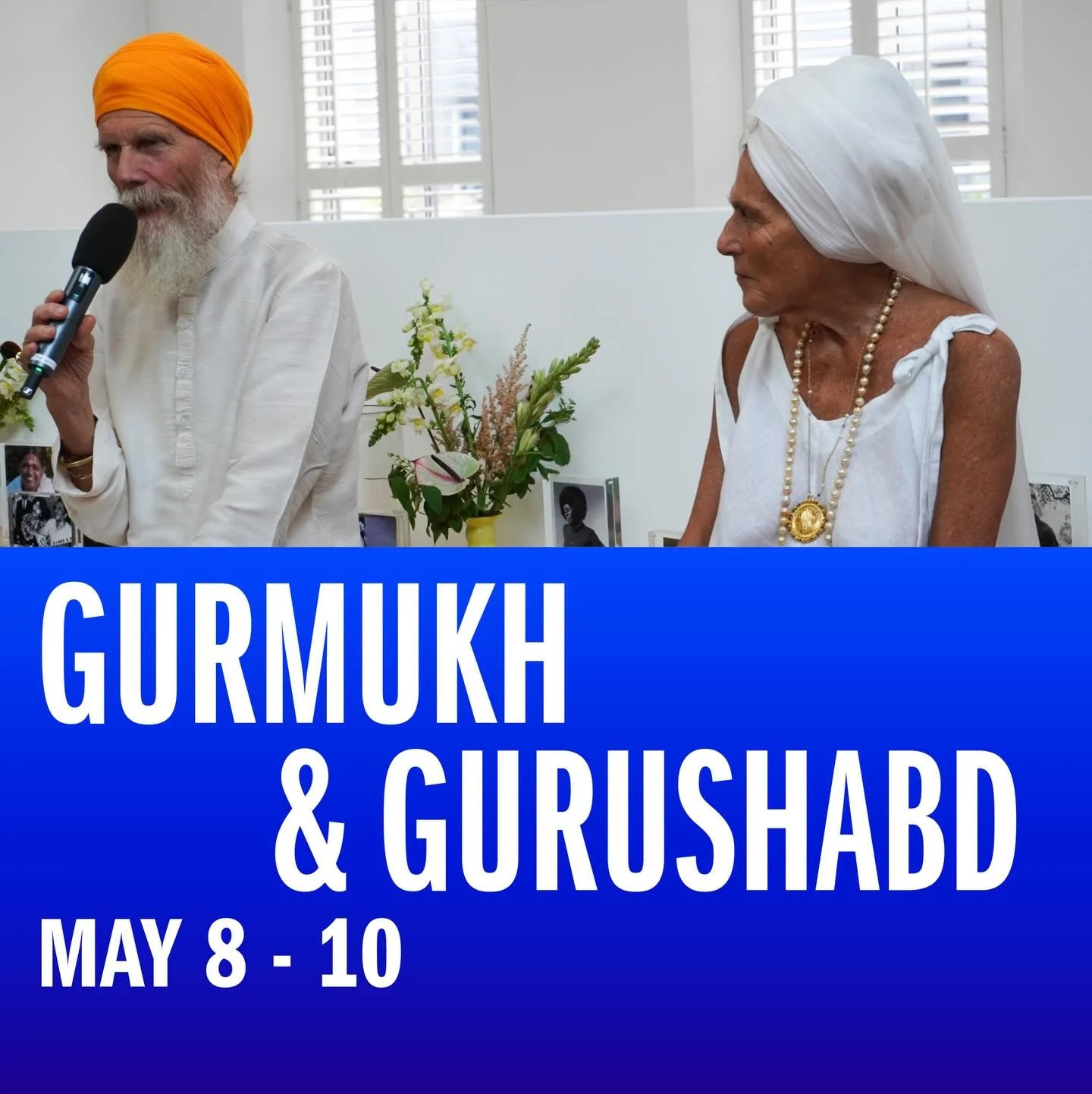We are excited that @gurmukh108 and Gurushabd are bringing their magic back to Love Supreme Projects!

Join them for a 3-day Kundalini Yoga residency starting Friday, May 8th. 

Friday, May 8th, 5.00 - 7.30 pm - Understanding Your Goodness 

Saturday