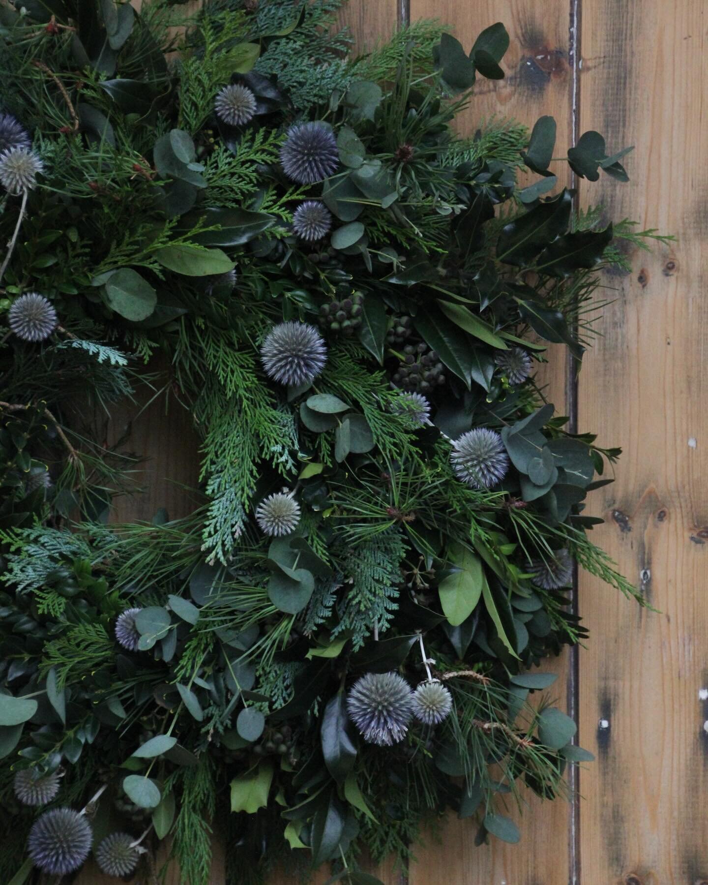 Today I made one for my home door, which usually marks the end of my wreath making! That one has yet to be photographed as the shortest day wasn&rsquo;t proving great photography weather. I&rsquo;ve enjoyed making them, thank you all who ordered one,