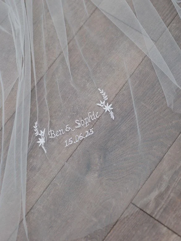 Beautiful embroidered details for @soph.lacey.marsh 🤍

#veil #embroidery #embroideredveil #embroideredbridal #personalisedembroidery #veilembroidery #bridal #bridalfashion #bridalinspo #wedding #weddingfashion #bridalinspiration