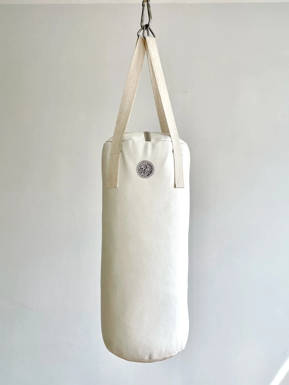 Leather punching bag FITNESS - Off-White