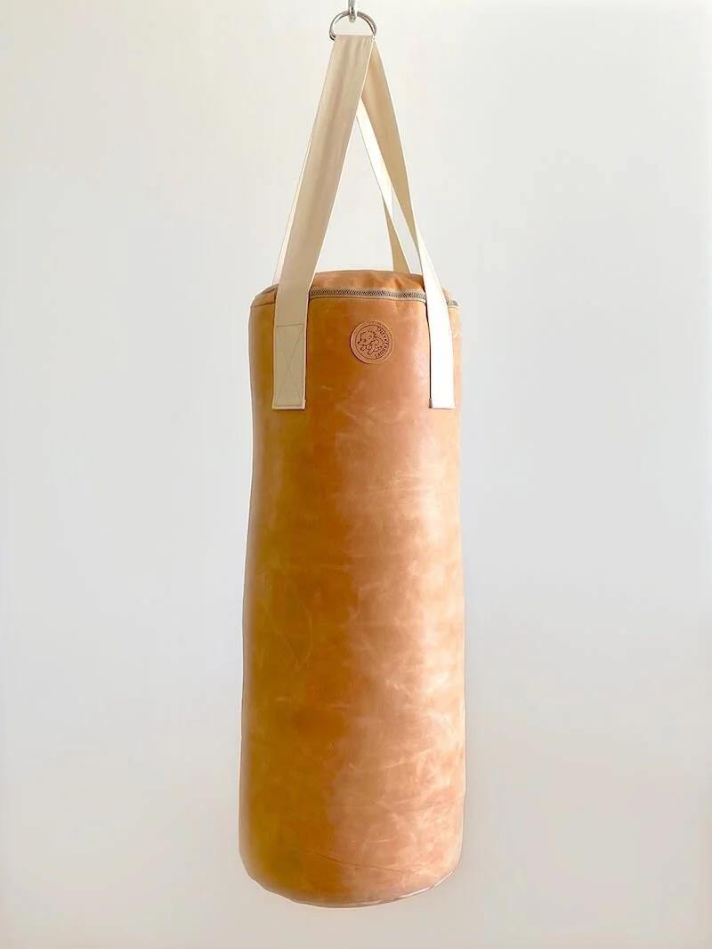 Boxsack aus Leder PRO - Cognac