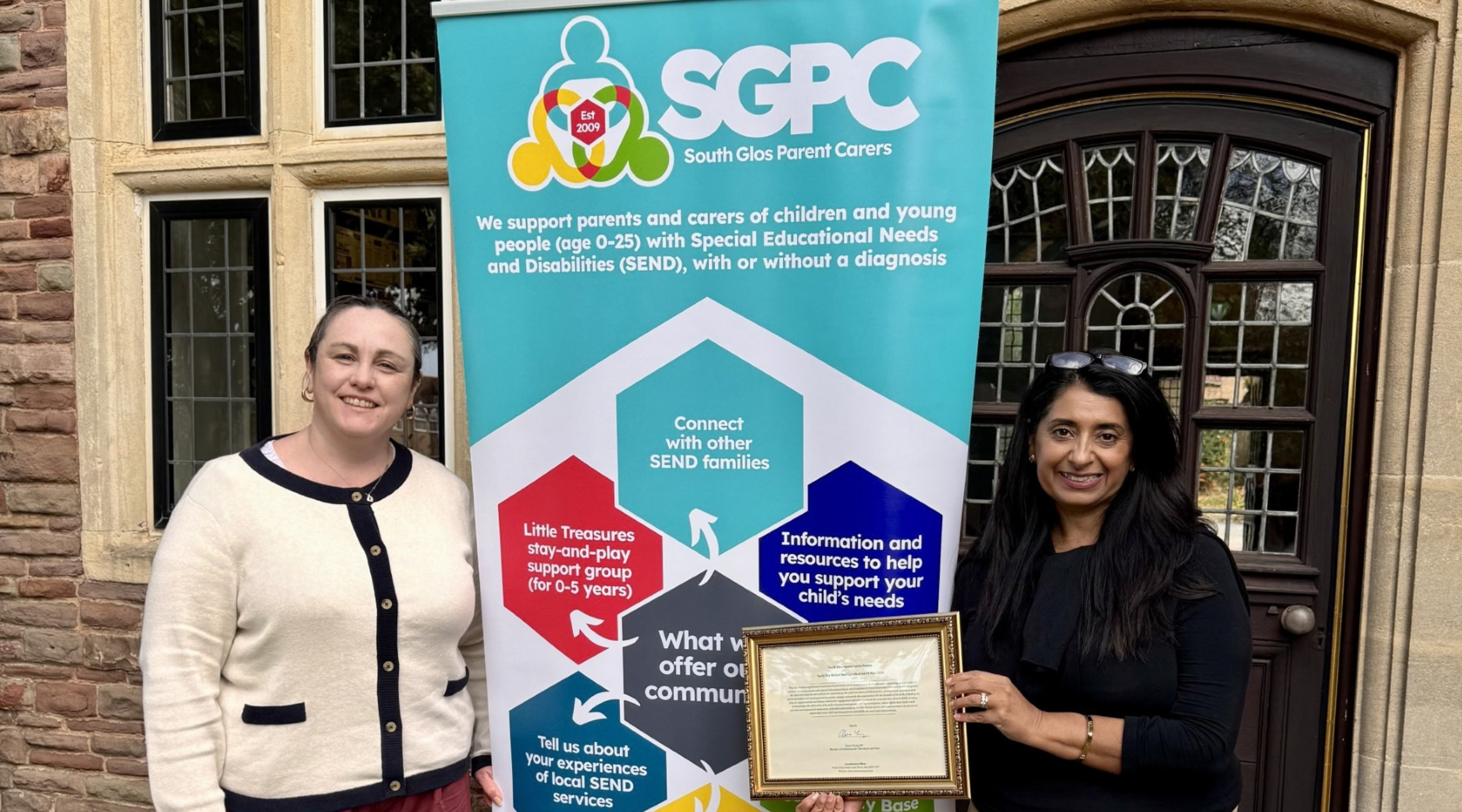 South Glos Parent Carers recognised by parliament