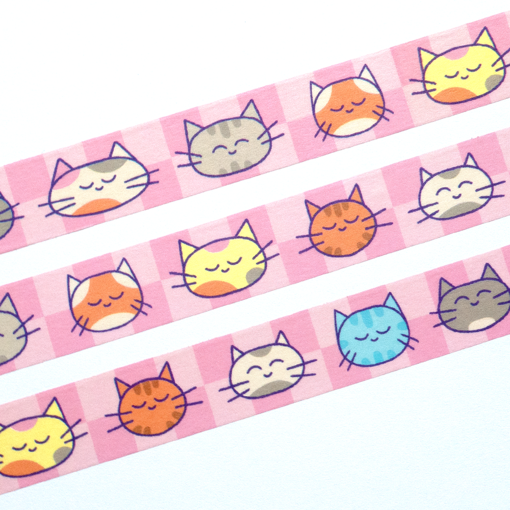Purrsonality Crafting: Cute Cat Heads Washi Tape