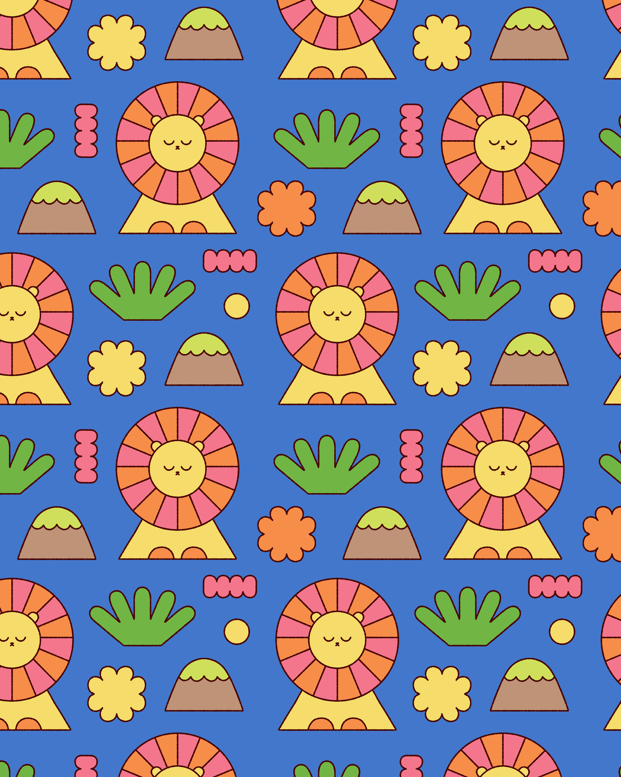 hello vonnie leo lion pattern.png
