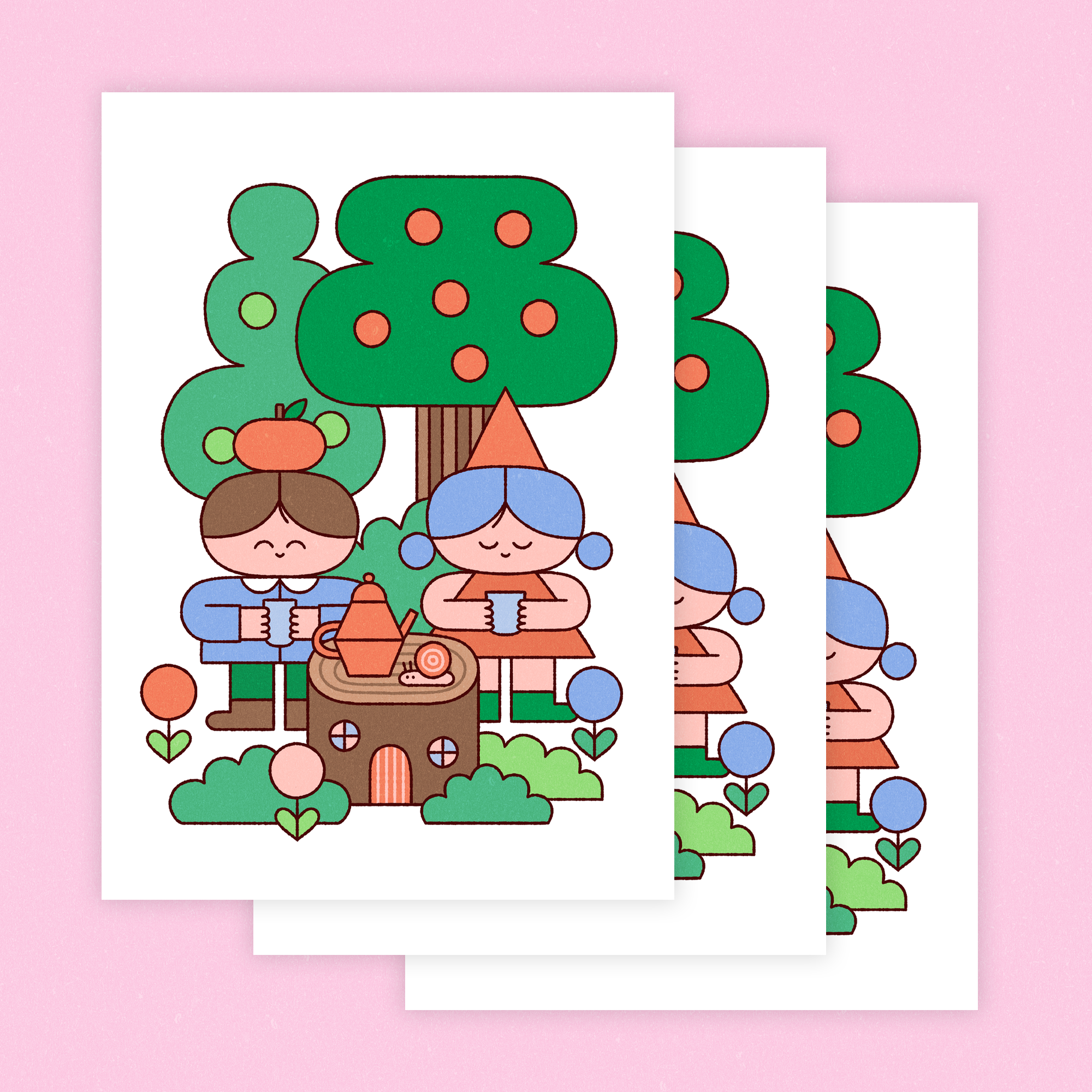 hello vonnie - woodland tea party - 02.png