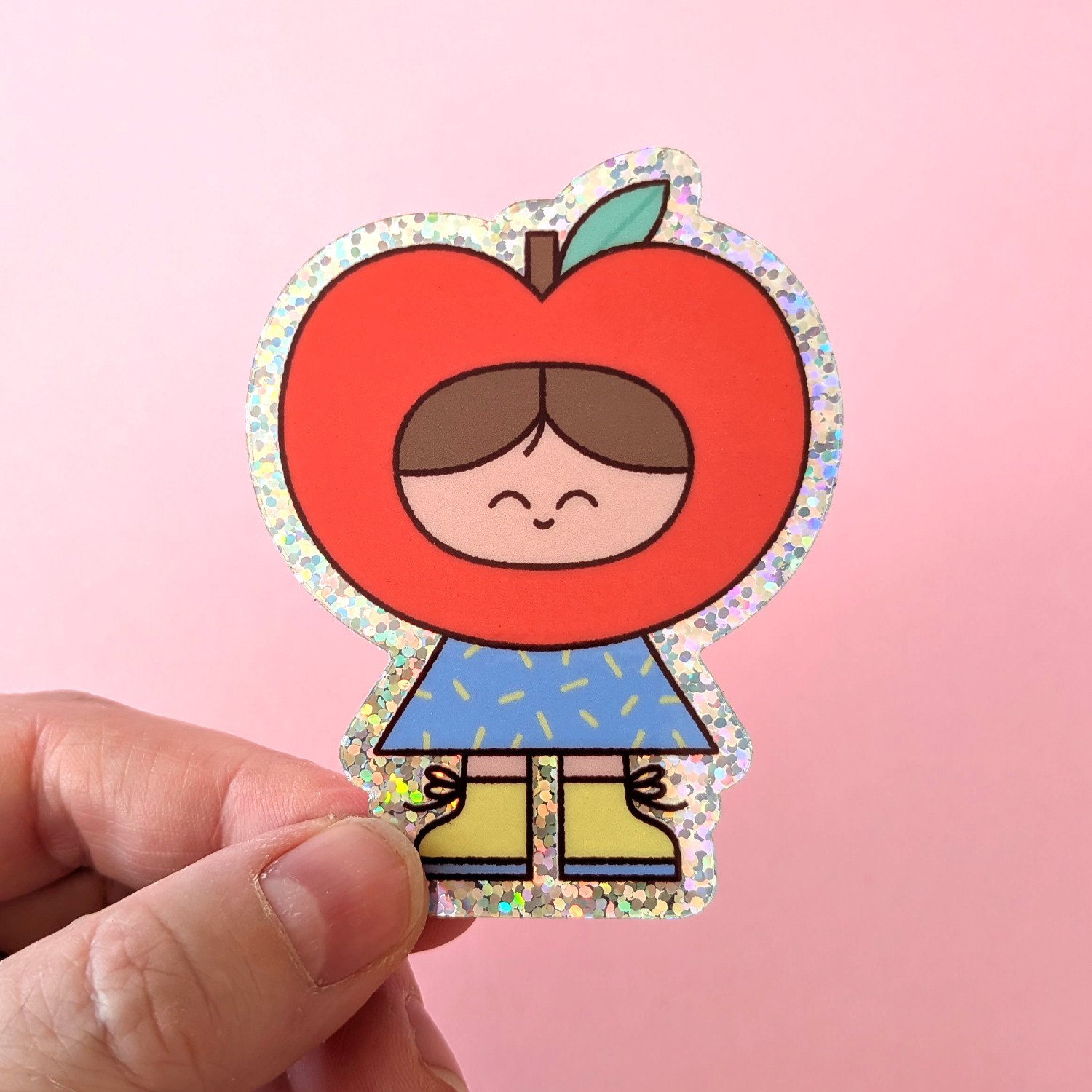 hello_vonnie_apple_girl_glitter_sticker_03.png