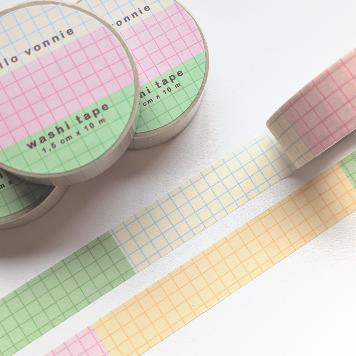 pastel grid washi tape