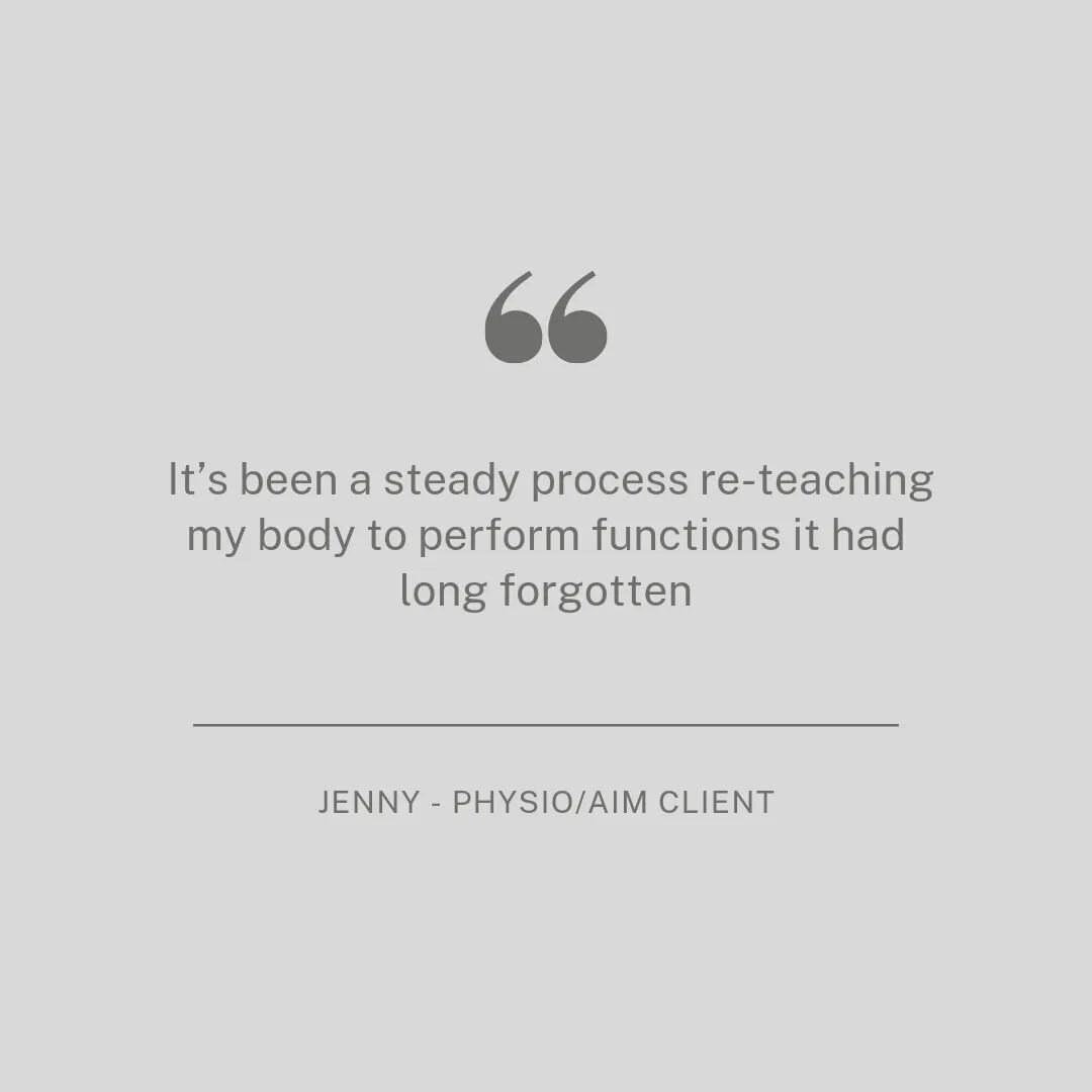 😊 Nicely put ... the 'long forgotten' functions part of this testimonial is referring to the micro movements throughout our bodies that happen in order to form bigger movements.

By cleaning up the quality of Jenny's micro movements in her system, h