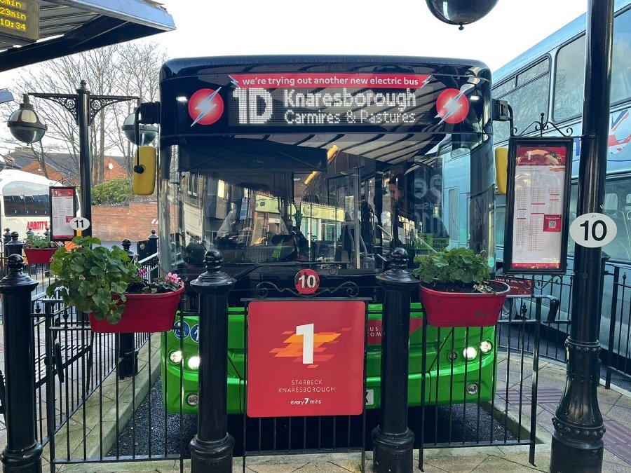New all-electric bus trials underway in Harrogate