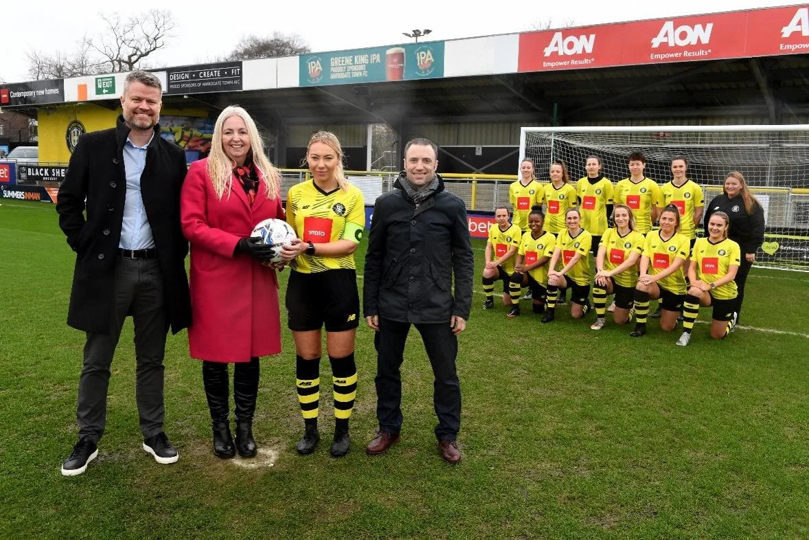 Aon unveiled as Harrogate Town AFC Ladies sponsor