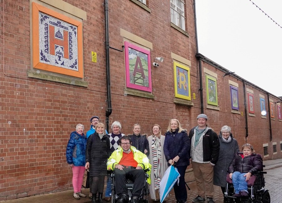 Colourful ‘Harrogate letters’ brightening up town drab town centre street