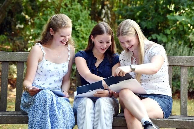 Pupils view their A Level results with excitement copy.jpeg