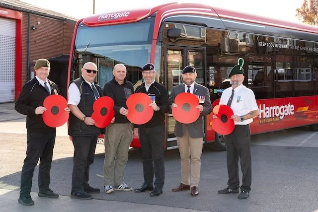 Harrogate Buses Don Poppies as Transdev Backs Poppy Appeal