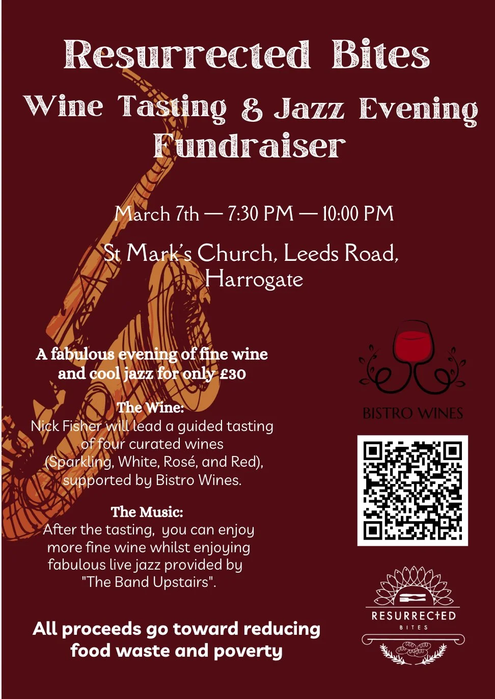Wine Tasting &amp; Jazz Night – 7 March, Harrogate