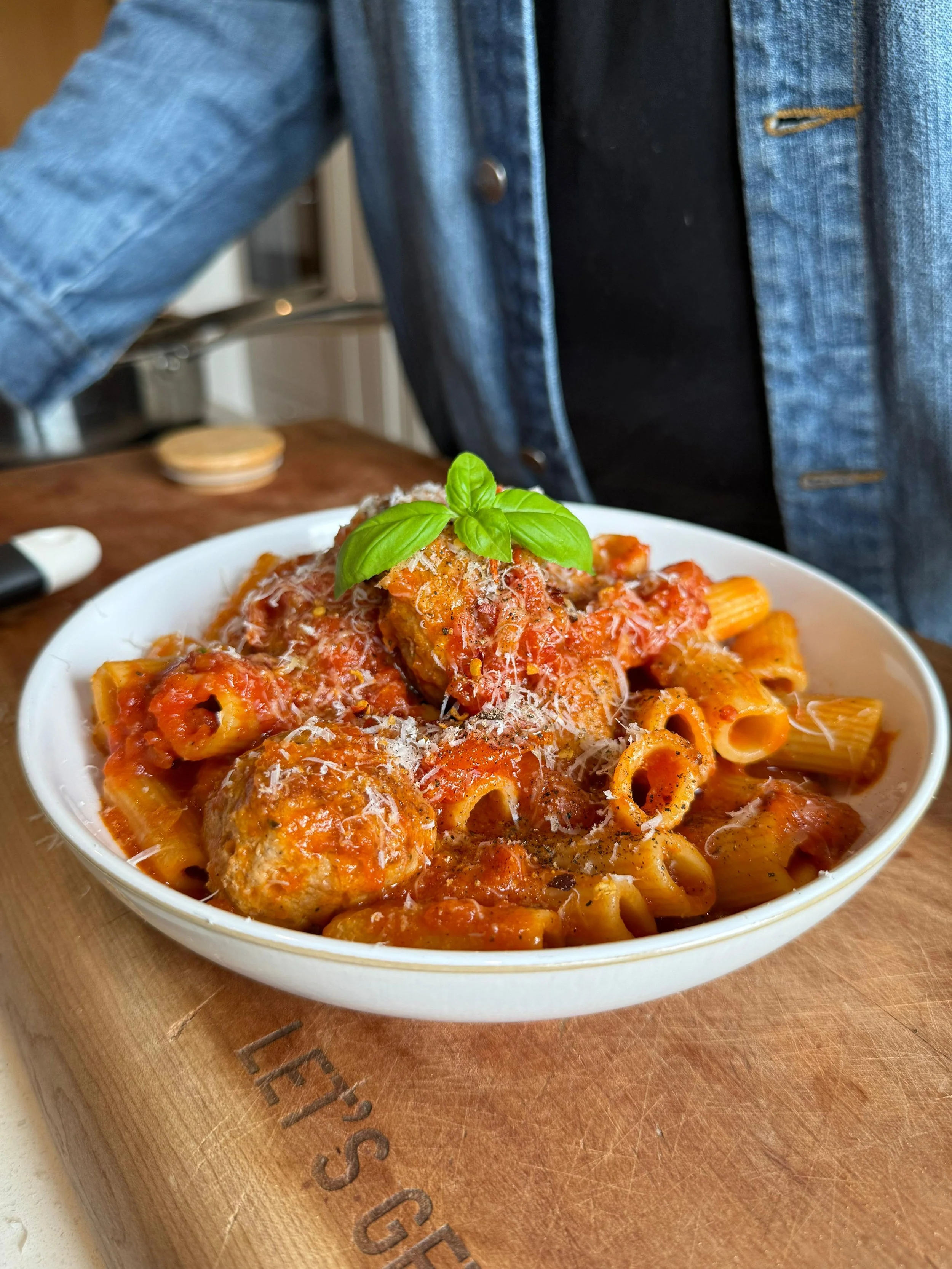 Sausage Meatball Rigatoni