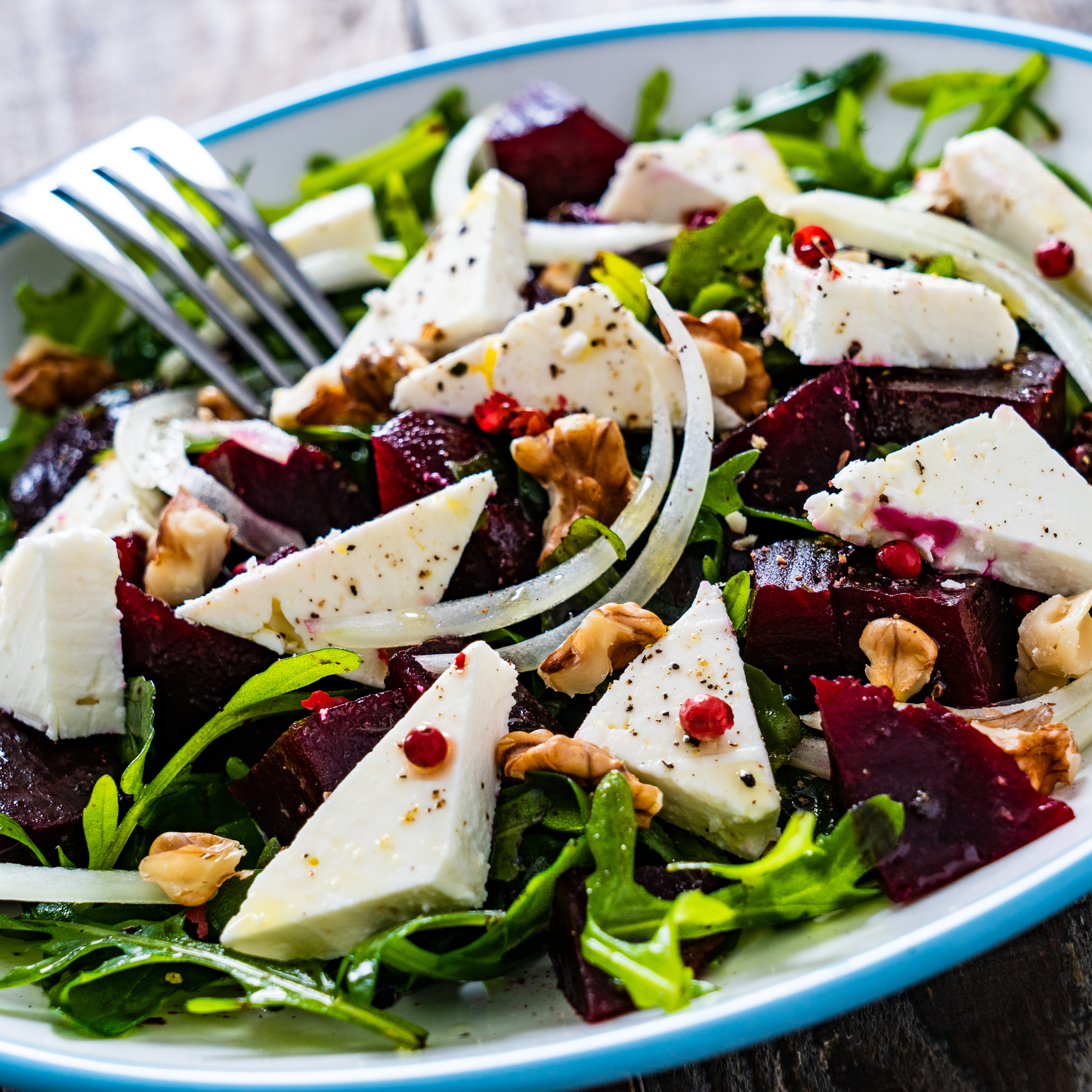 Beetroot, Goat’s Cheese &amp; Candied Walnut Salad