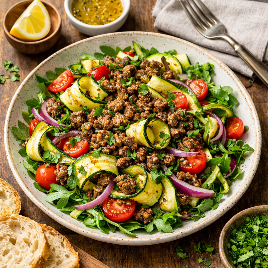 Lamb &amp; Courgette Salad