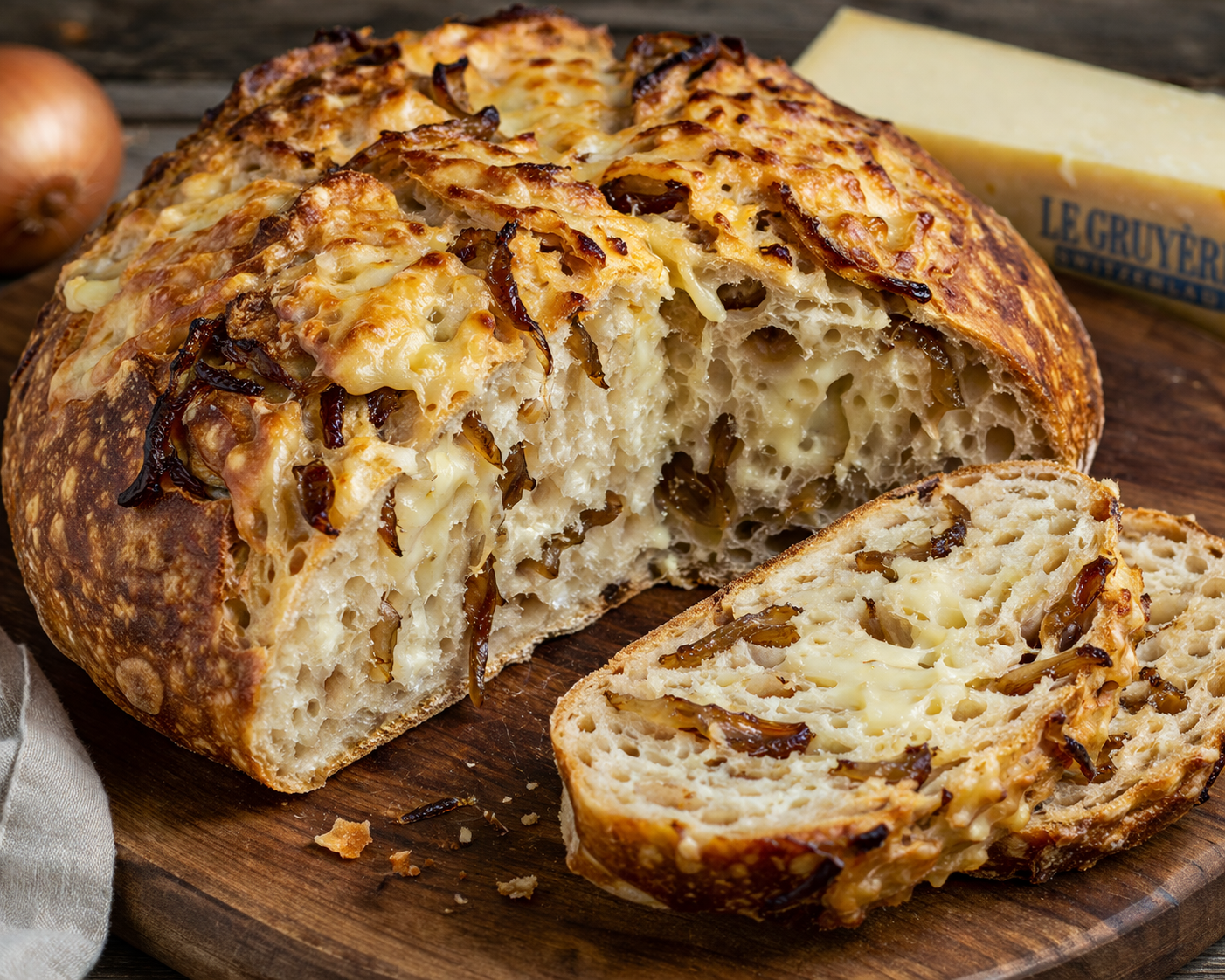 Caramelised Onion &amp; Gruyere Bread