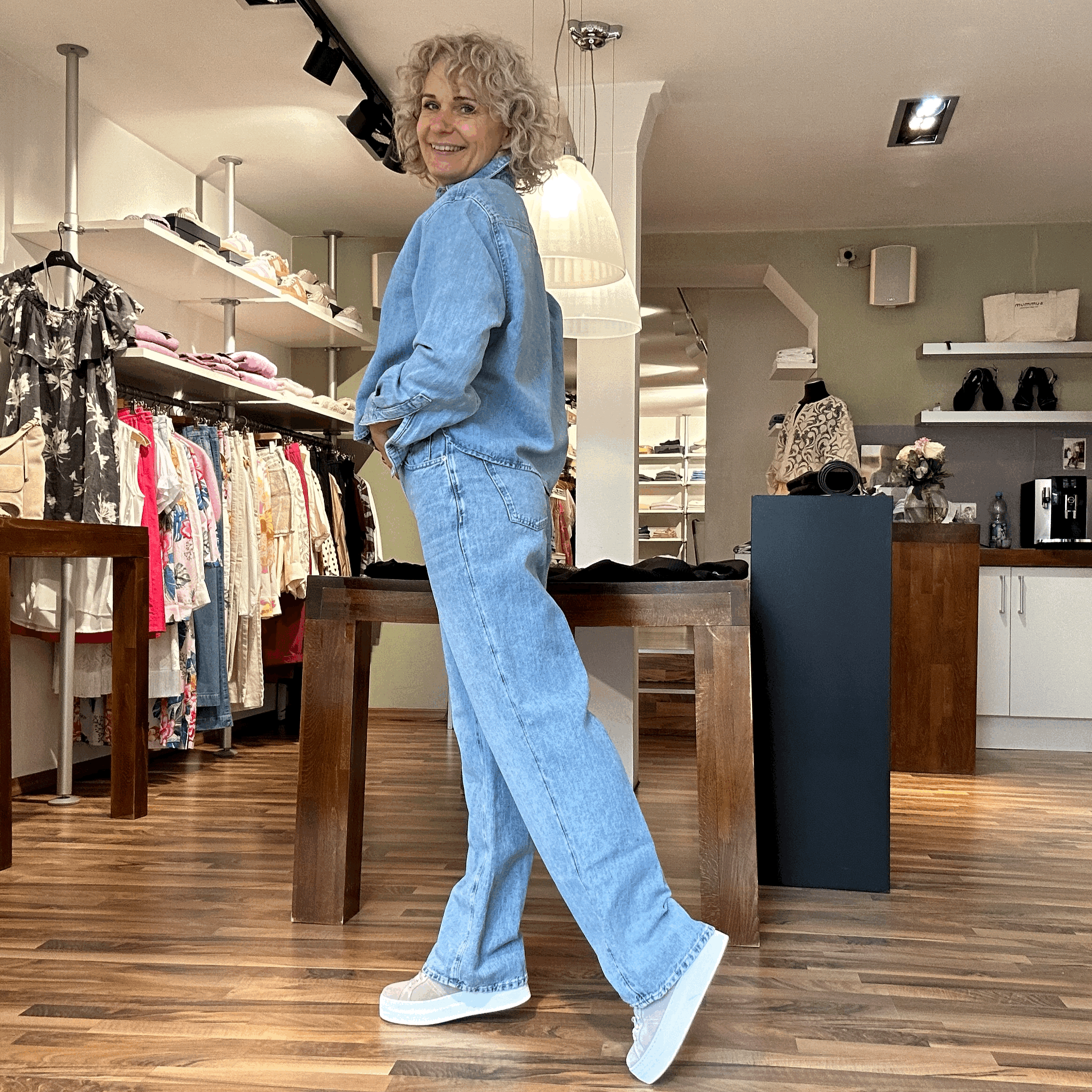 7 for all Manikind - STOVEPIPE STRAIGHT - Sommerjeans mit Leinen