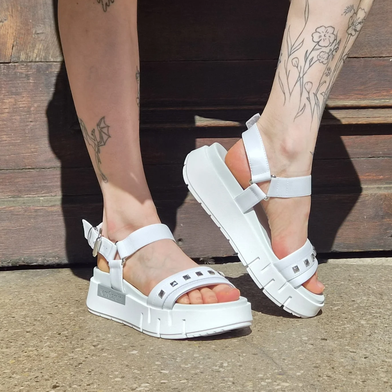 Nero Giardini - Weisse Sandalen  - Leder Sandalen