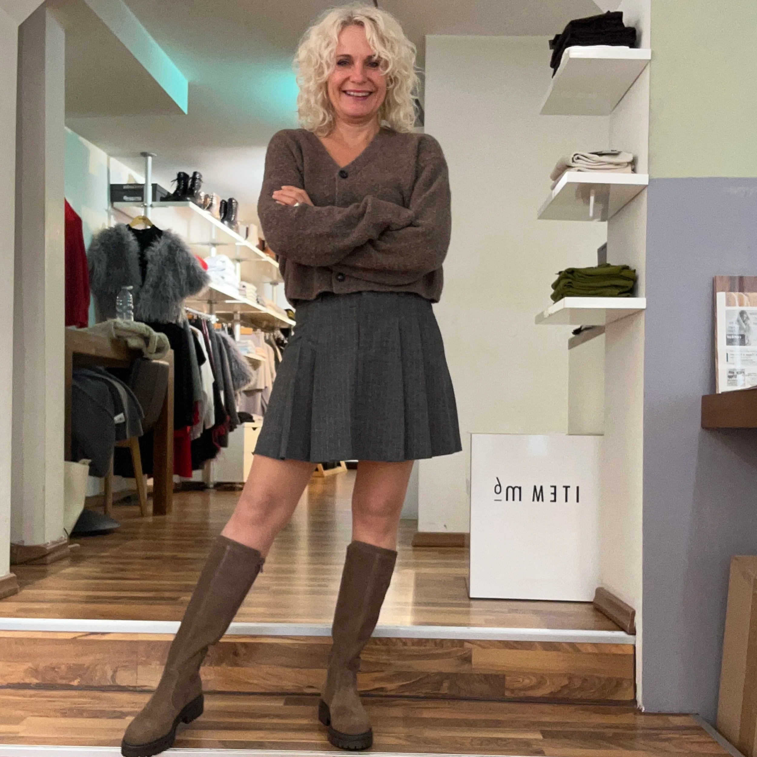 Marc O`Polo - NADELSTREIFEN-MINIROCK A-SHAPE