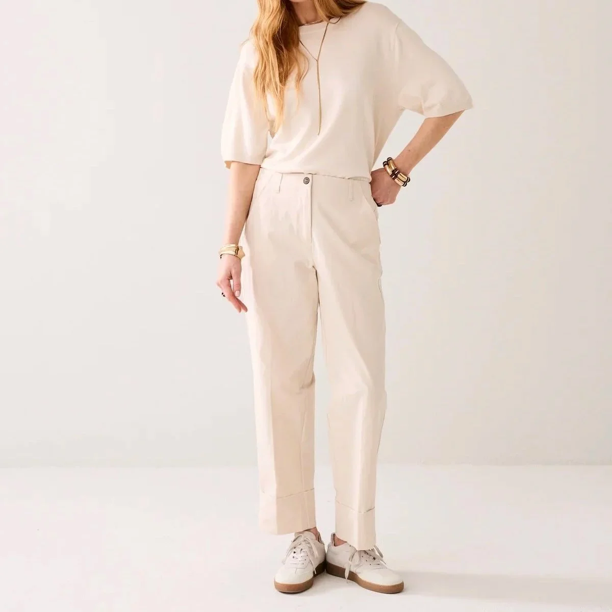 Summum - GLÄNZENDE HOSE MIT GERADEM BEIN