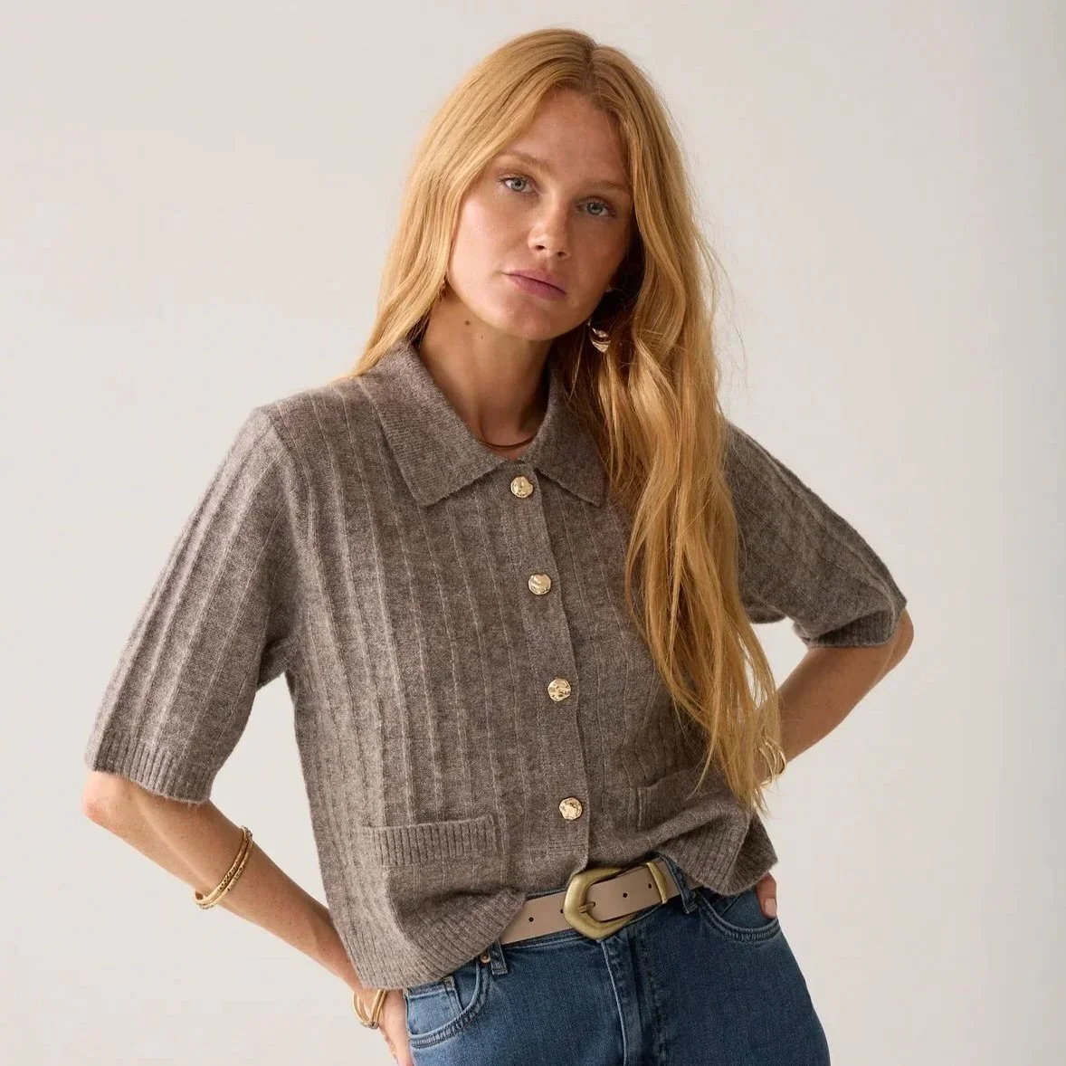 Summum - KURZER POLOCARDIGAN