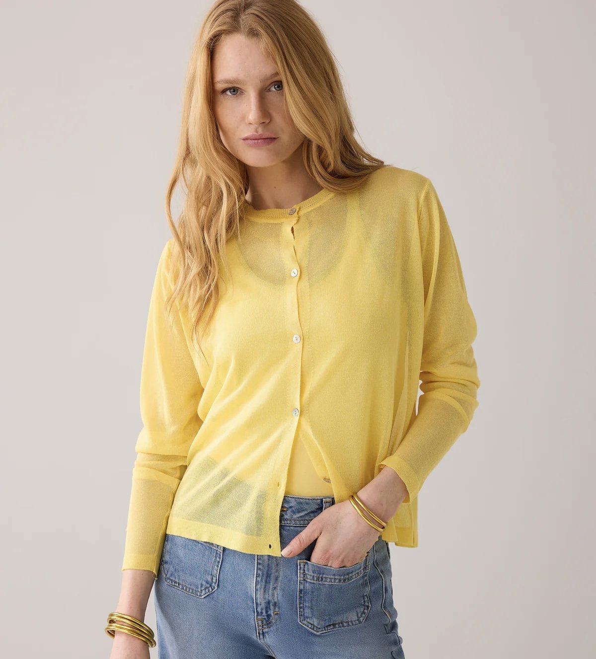 Summum - Hauchdünne, Klassische Strickjacke