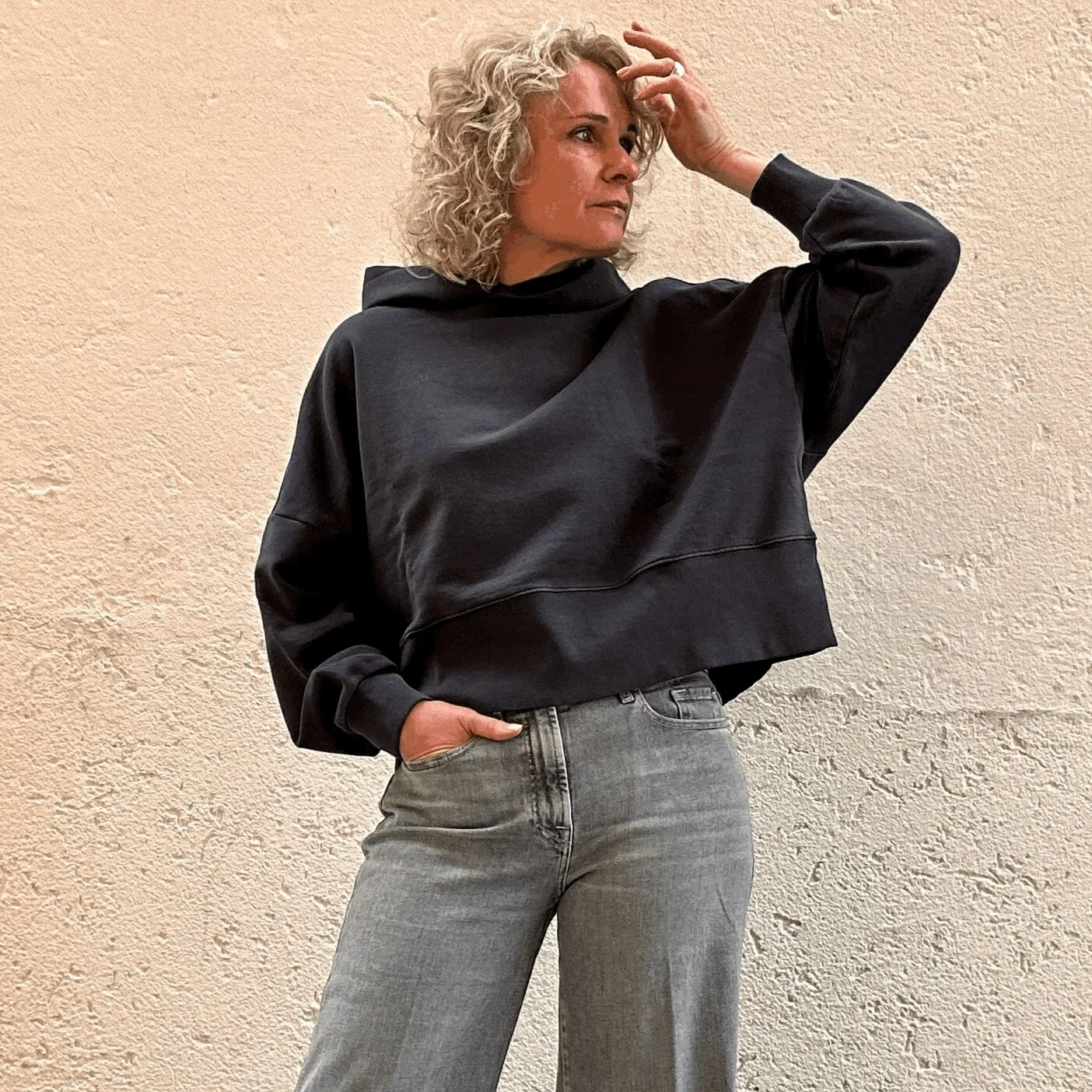 Marc O`Polo - HOODIE RELAXED MIT RECYCELTER BAUMWOLLE