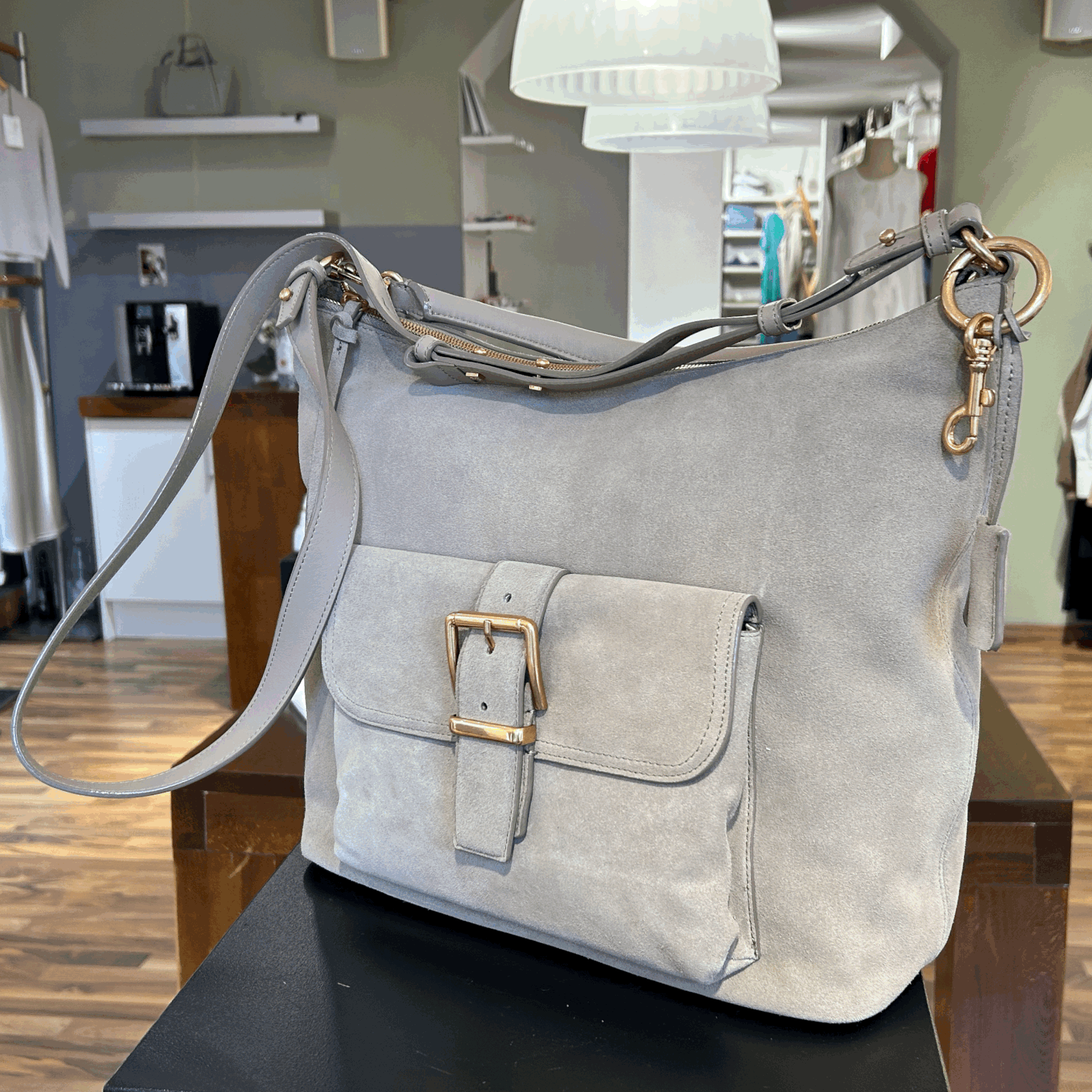 Marc O`Polo - SHOPPER AUS WEICHEM VELOURSLEDER